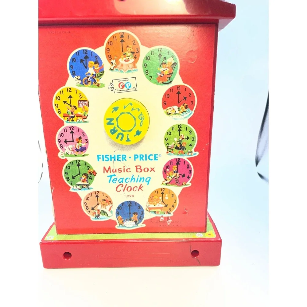 2009 FISHER PRICE music box teaching  CLOCK-# 998-VTG